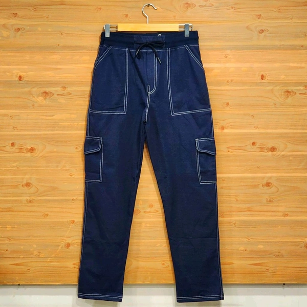 Trendy Denim Cargo Pants - Stylish and Comfortable!