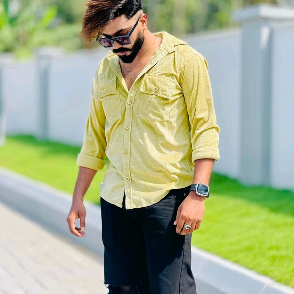 Velvet Double Pocket Premium Quality Shirt