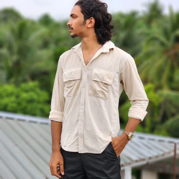 Velvet Double Pocket Premium Quality Shirt