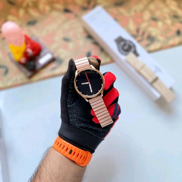 Galaxy Watch 6 Classic With Dual Buttons, Dual Belt 1 Metal & 1 Silicon, On Off Logo Same As Original, The Most Advanced Health Monitoring