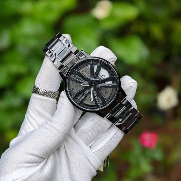 Buy 1 Get 1 Free Offer, V9 Analog Unique Quartz Movement Collection With High Quality Strap Best finishing Body & Case