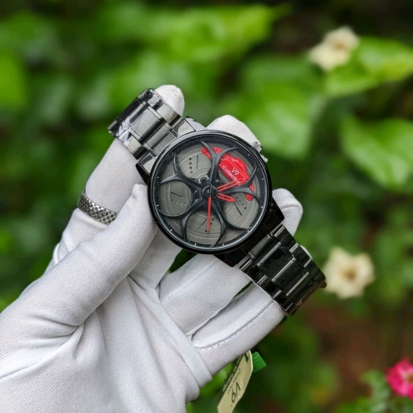 Buy 1 Get 1 Free Offer, V9 Analog Unique Quartz Movement Collection With High Quality Strap Best finishing Body & Case