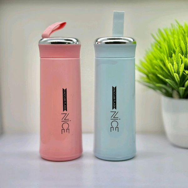 Buy 1 Get 1 Free Offer, SBF Collection 1 Blue Nice Glass Bottle Water Bottle with vaccum flask and loop Temperature Resistant, For Hot & Cold Water, Milk, Lassi, Juice, Smoothie, De tox water