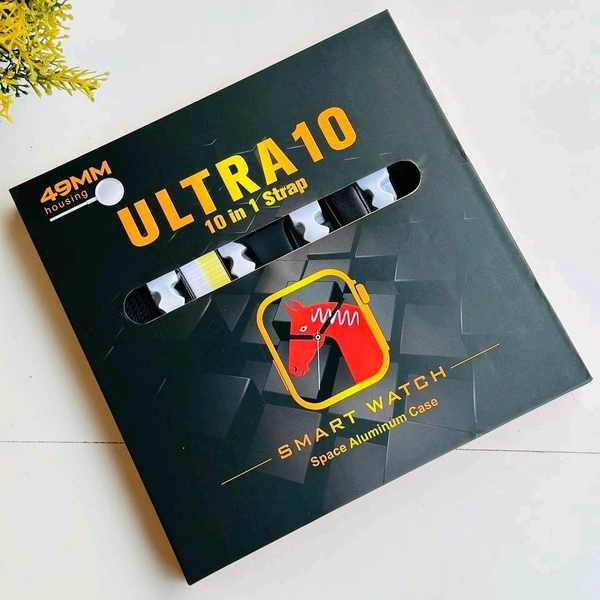 Ultra Smart Watch 8 Special Edition Combo Set, 10 in 1 Stap With Case, Bluetooth Calling Support, iOS and Android Compatible