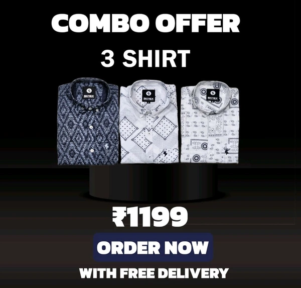 3 Shirt Combo Offer, Skiyex Original Cotton full Sleeves Shirt