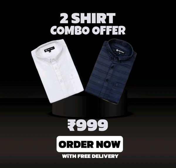 2 Shirt Combo Offer, Skiyex Original Cotton full Sleeves Shirt