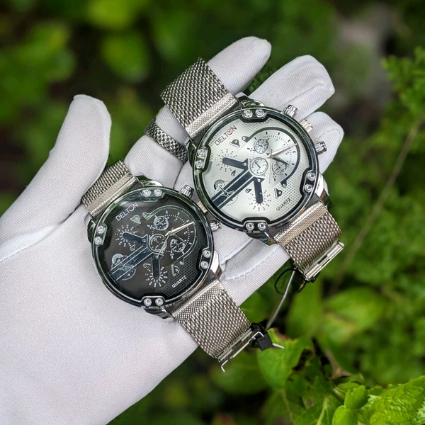 Delton Analog Quartz Movement Collection With High Quality Strap Best finishing Body & Case