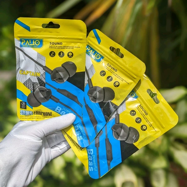 Buy 1 Get 2 Free, Original PALIO Wired Earphones With Mic, Best Sound Quality