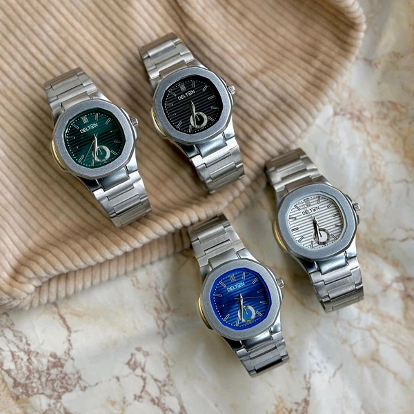 Delton Analog Quartz Movement Collection With High Quality Strap Best finishing Body & Case