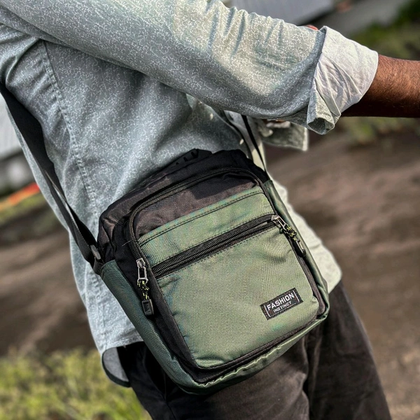 Ultra Sporty Messenger Sling Bag For Multipurpose Use | New Men's Leisure Crossbody Bag Multi functional Outdoor Shoulder Bag Waist Bag Fashion Small Body Bag Wearing Belt Hanging Bag