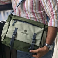 College Bag/Cross Bag, New Men's Leisure Crossbody Bag Multi functional Outdoor Shoulder Bag Waist Bag Fashion Small Body Bag Wearing Belt Hanging Bag - SRB2
