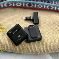 Dual Wireless Mic for Interviews, Podcasts, ASMR Recording, Youtube Videos and Vlogs Mobile Microphone (Black)
