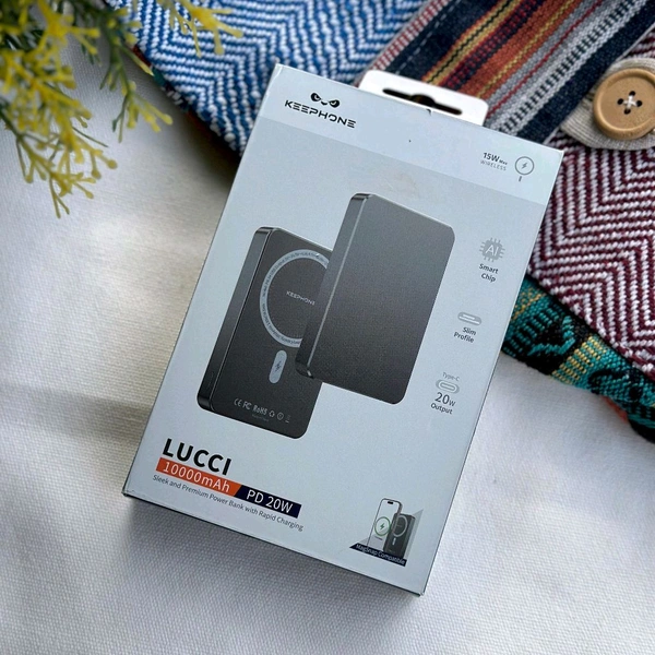 Original KEEPHONE PowerBank LUCCI Magsafe 10000mAh Gunmetal, High End Quality Product