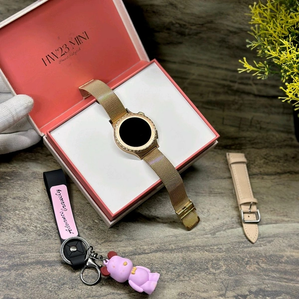 HW23 Mini Fresh Fitness Track Smart Watch 1.32 Inch Round Screen BT Call Sleep Monitoring NFC SmartWatch for Android IOS