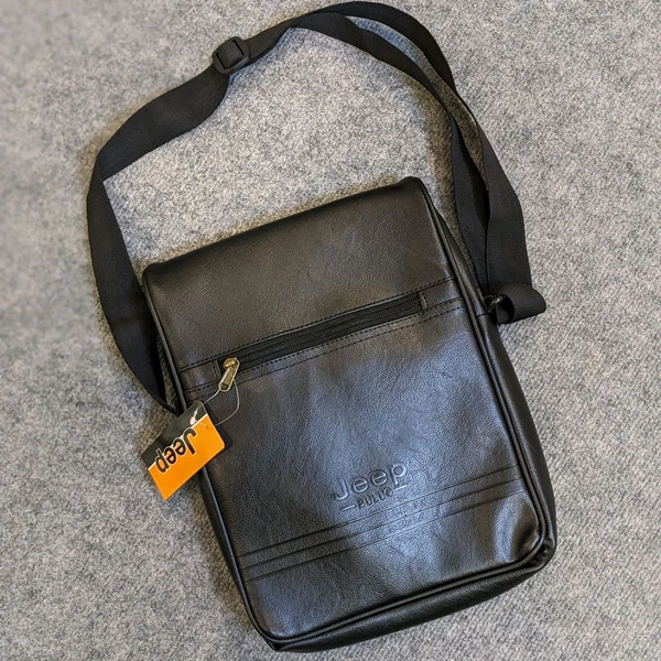 Jeep Ultra Sporty Messenger Sling Bag For Multipurpose Use - Black