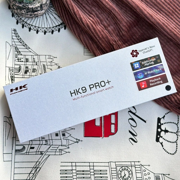 Wearfit HK9 Pro Plus AMOLED Smartwatch With Open Ai's New ChatGPT, AI Watch Faces, Amoled Display