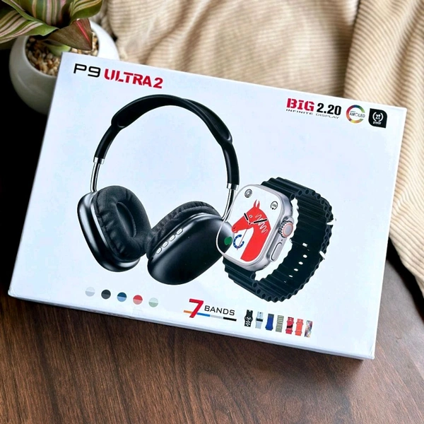 Most Awaited Budget Combo | Air Max Headphone, Series 8 Ultra Smartwatch With 7 Awesome Quality Straps