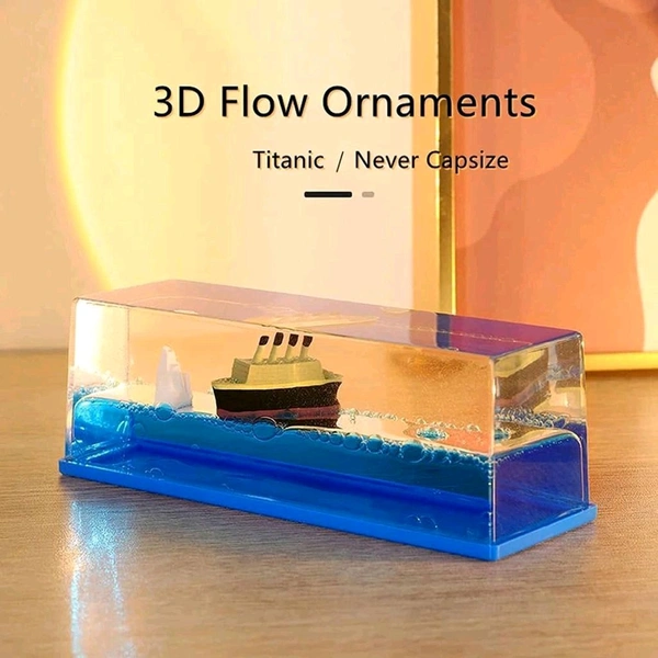 Titanic Wave Cruise Ship, Car Dashboard Toy Unsinkable Ship Showpiece for Car Home Office and Gifting Satisfying Mind Stress Relief Soothing Floating Design unsinkable Ship Dashboard