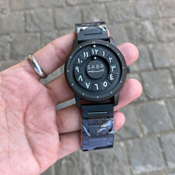 New Sabr Magnetic Magnetic Ball Unique Watch For Men | New Fashionable Business Mens Watch Creative Unique Rotating Magnetic Beads Black Classic Watch Exquisite Watch