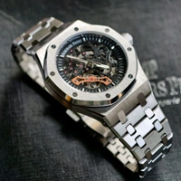 Analog Automatic Top End Quality Collection With High Quality Strap Best Finishing Body & Case - Black