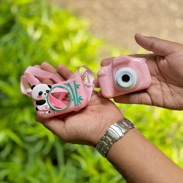 Cute Panda Kids Digital Camera – Rechargeable & Fun Toy Camera for Children (Age 6+) | Best Gift for Birthdays & Holidays
