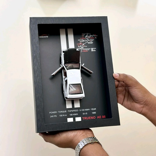 Premium Framed Car Model – 3D Wall Decor for Auto Enthusiasts, Unique Models 