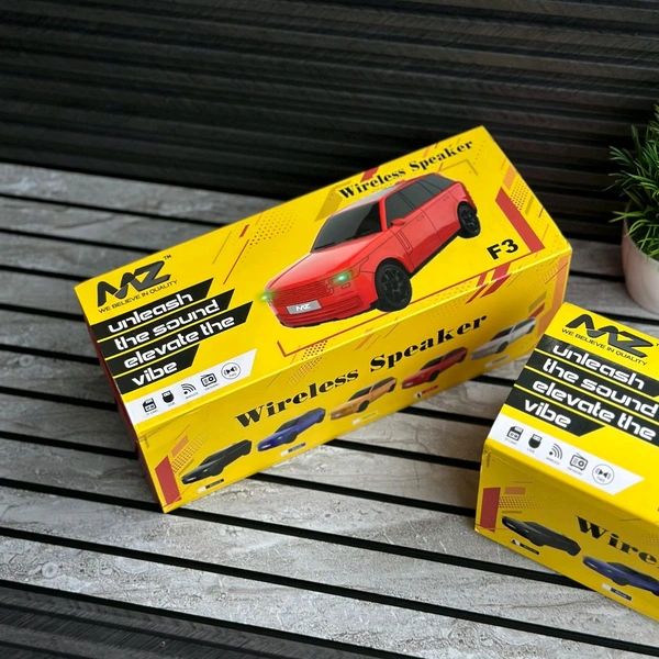 MZ F3 Portable Bluetooth Speaker – Dynamic Thunder Sound - Red