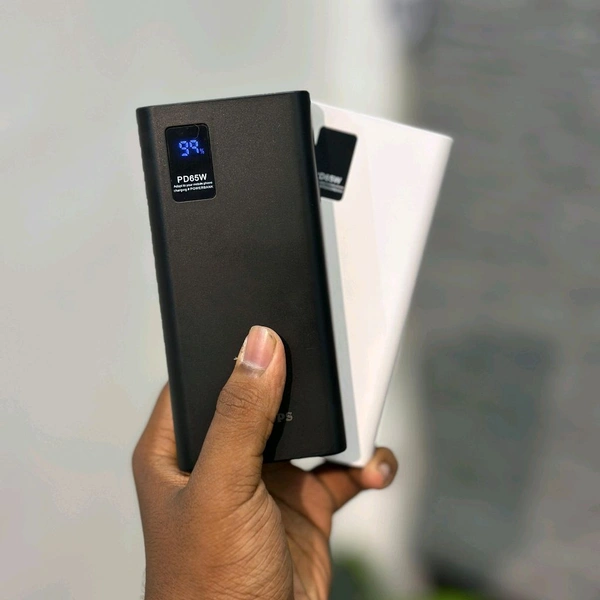 Troops PD65W 20000mAh Fast Charging Power Bank | Dual USB + Type-C Output | Digital Display | Compatible with All Devices