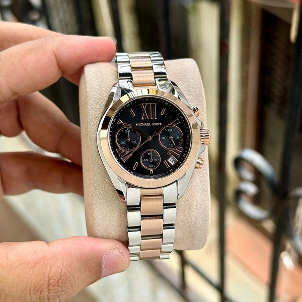 Analog MK7257 Quartz Chronograph Watch For Her