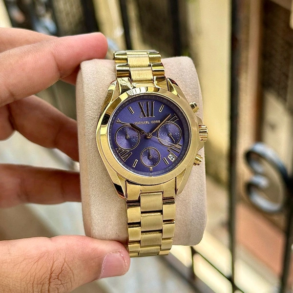 Analog MK7257 Quartz Chronograph Watch For Her