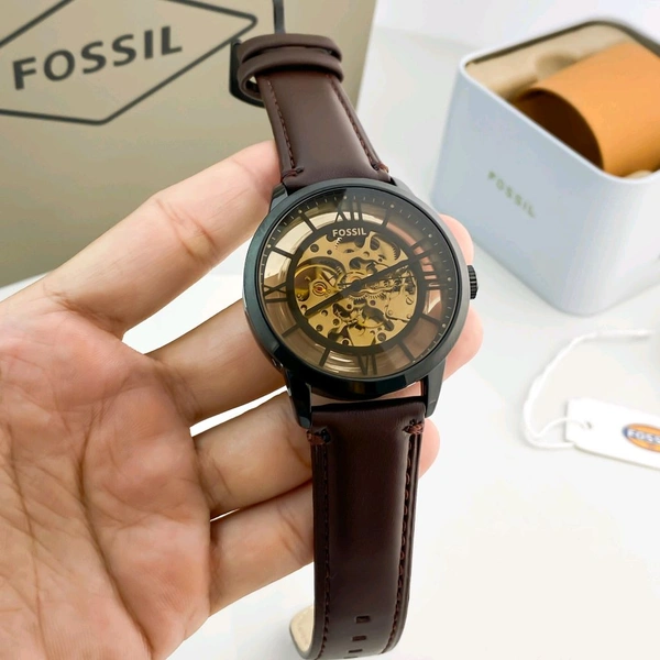 Analog Townsman Automatic Dark Brown Leather Watch