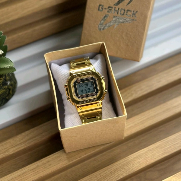 Most Demanded Digital High Quality Watch With High Quality Strap Best finishing Body & Case - Gold