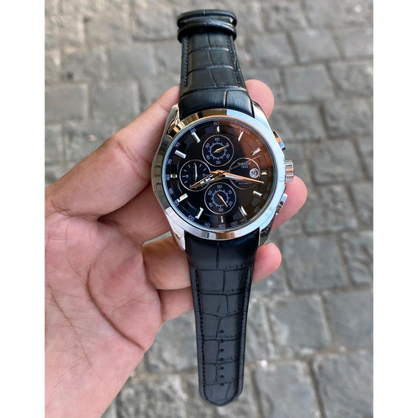 Analog 1853 Chronograph Top Quality Collection With Analog Brand Print Easy Operated Lock