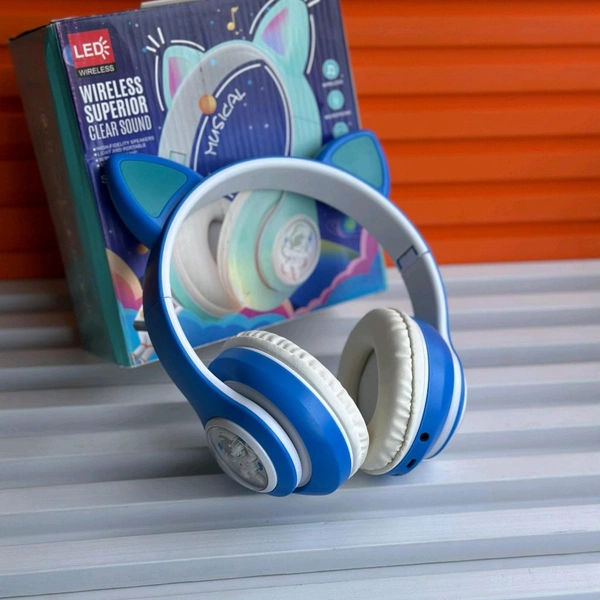 Wireless Earphones With Microphone And LED Light, Wireless High Fidelity Sound Quality, Volume Control Ear Hanging Earphones