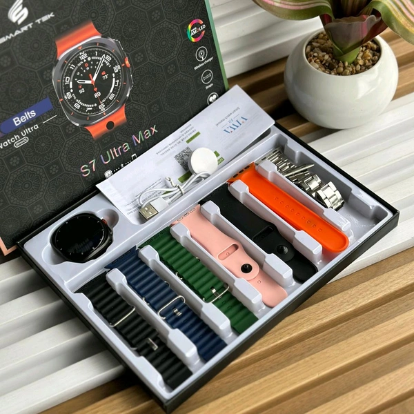 Most Awaited Budget Combo | S7 Ultra Max Watch 7 Ultra Smartwatch Perfect For Gifting, Customized Watch Face, Bluetooth Calling, Metal Body