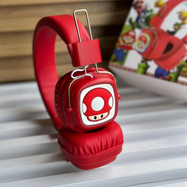 Cute RGB Cartoon Wireless Headphones – AH-816 Series. Wireless High Fidelity Sound Quality, Volume Control Ear Hanging Earphones