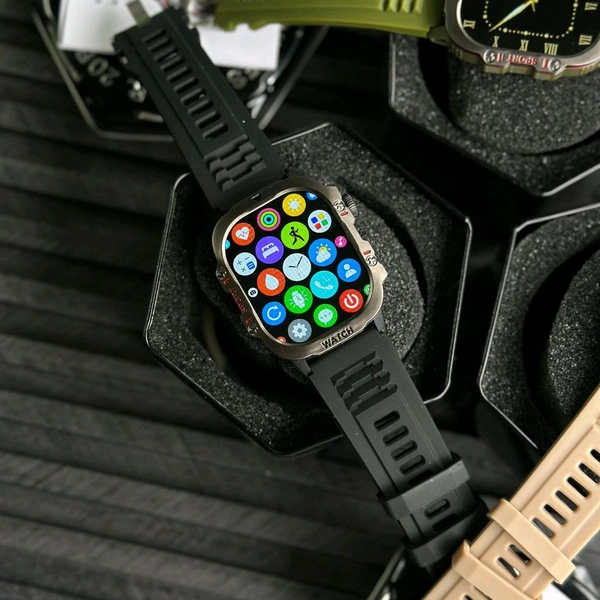 Rugged HD Smartwatch – Outdoor Edition | Style Meets Utility With Bluetooth Calling