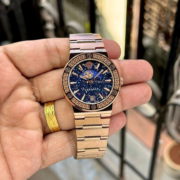 Analog Sun-Moon Working Pure Quality Original Quartz Machinery Watch