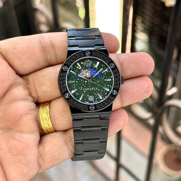 Analog Sun-Moon Working Pure Quality Original Quartz Machinery Watch