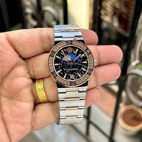 Analog Sun-Moon Working Pure Quality Original Quartz Machinery Watch