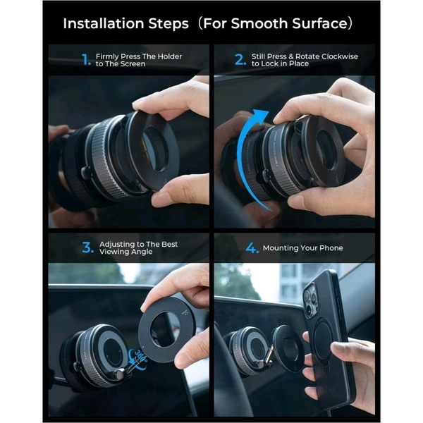 K007 Smart Vacuum Suction Phone Stand