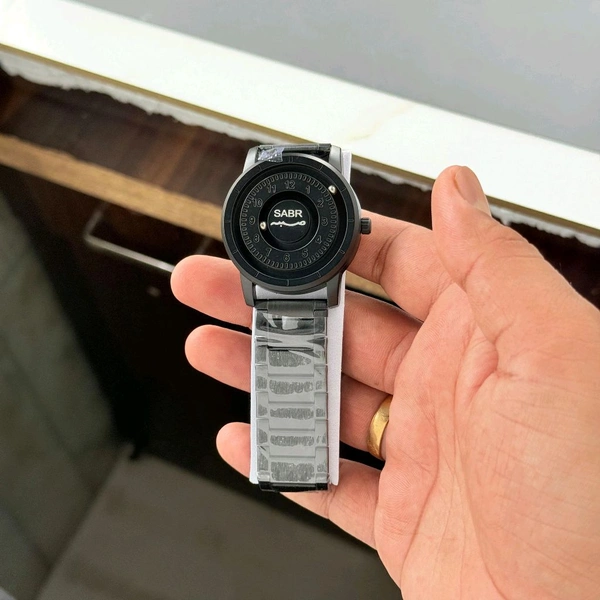 New Sabr Magnetic Magnetic Ball Unique Watch For Men | New Fashionable Business Mens Watch Creative Unique Rotating Magnetic Beads Black Classic Watch Exquisite Watch