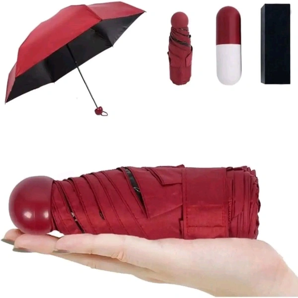 Mini Capsule Umbrella | Ultra-Compact | Water-Repellent | With Hard Shell Case