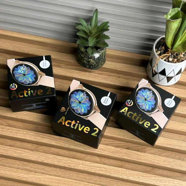 Active 2 Best Quality Smartwatch | 2.5D Curve HD Screen Full Touch Upto 1*2 days Battery Backup | Dual Strap 