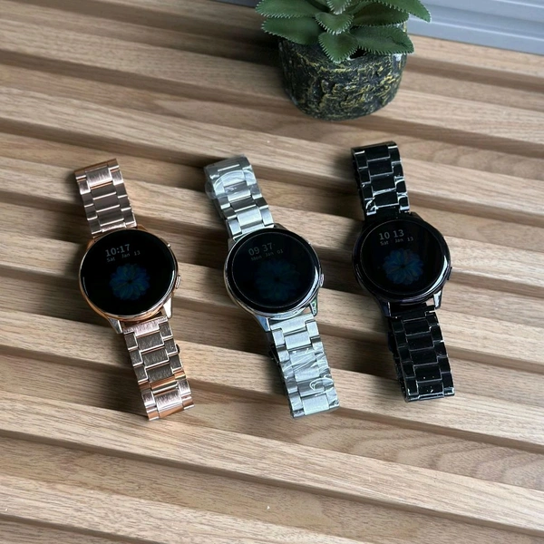 Active 2 Best Quality Smartwatch | 2.5D Curve HD Screen Full Touch Upto 1*2 days Battery Backup | Dual Strap - Black