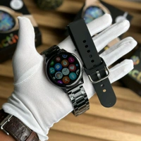 Active 2 Best Quality Smartwatch | 2.5D Curve HD Screen Full Touch Upto 1*2 days Battery Backup | Dual Strap - Black