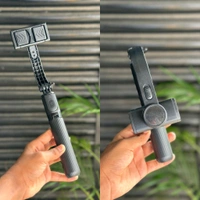 Q08 3-in-1 Gimbal Stabilizer with Selfie Stick & Tripod | Smart Anti-Shake, Bluetooth Control, 360° Rotation – Compatible with Android & iOS