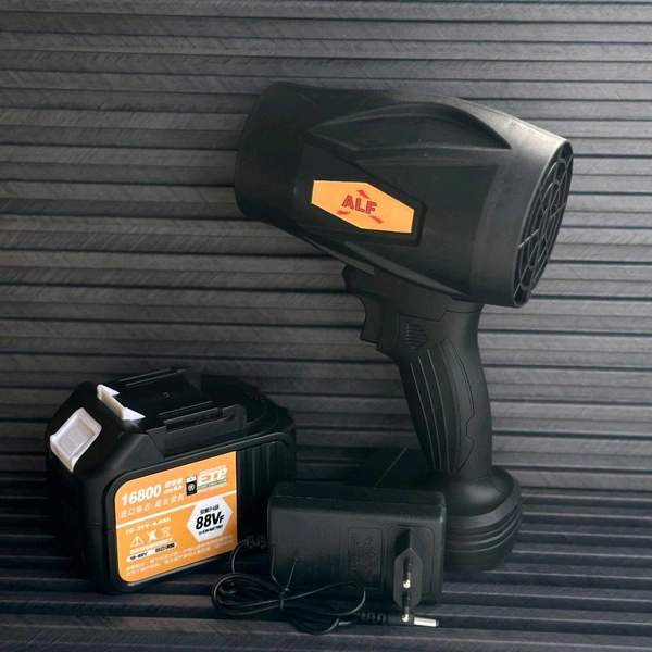 ALF 88VF High-Power Cordless Electric Blower with 16800mAh Rechargeable Battery & Fast Charger – Portable Leaf/Dust Blower for Home, Car & Outdoor Use