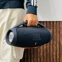 Boombox 3 Wireless Bluetooth Speaker With Rbg Light | Powerful Sound Quality With Heavy Bass | Lights Sync With Music
- Mix Color