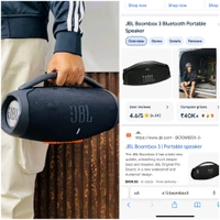 Boombox 3 Wireless Bluetooth Speaker With Rbg Light | Powerful Sound Quality With Heavy Bass | Lights Sync With Music
- Black